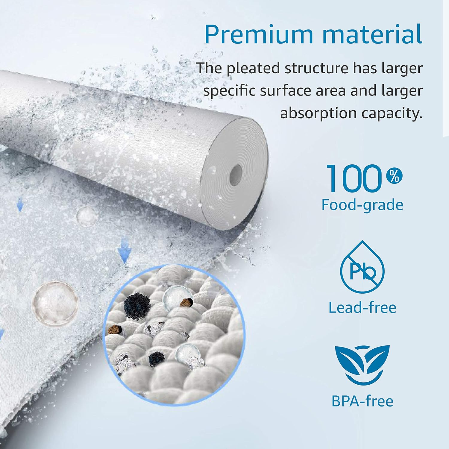 AQUACREST WHKF-GD25BB – Filtro de agua para toda la casa, repuesto para Whirlpool WHKF-GD25BB, WHKF-DWHBB, 3M Aqua-Pure AP810, AP801, AP811, 5