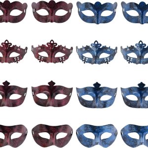 16 máscaras de mascarada, máscaras antiguas vintage, máscaras venecianas, máscaras de carnaval para fiesta de máscaras 16 máscaras de mascarada, máscaras antiguas vintage, máscaras venecianas, máscaras de carnaval para fiesta de máscaras