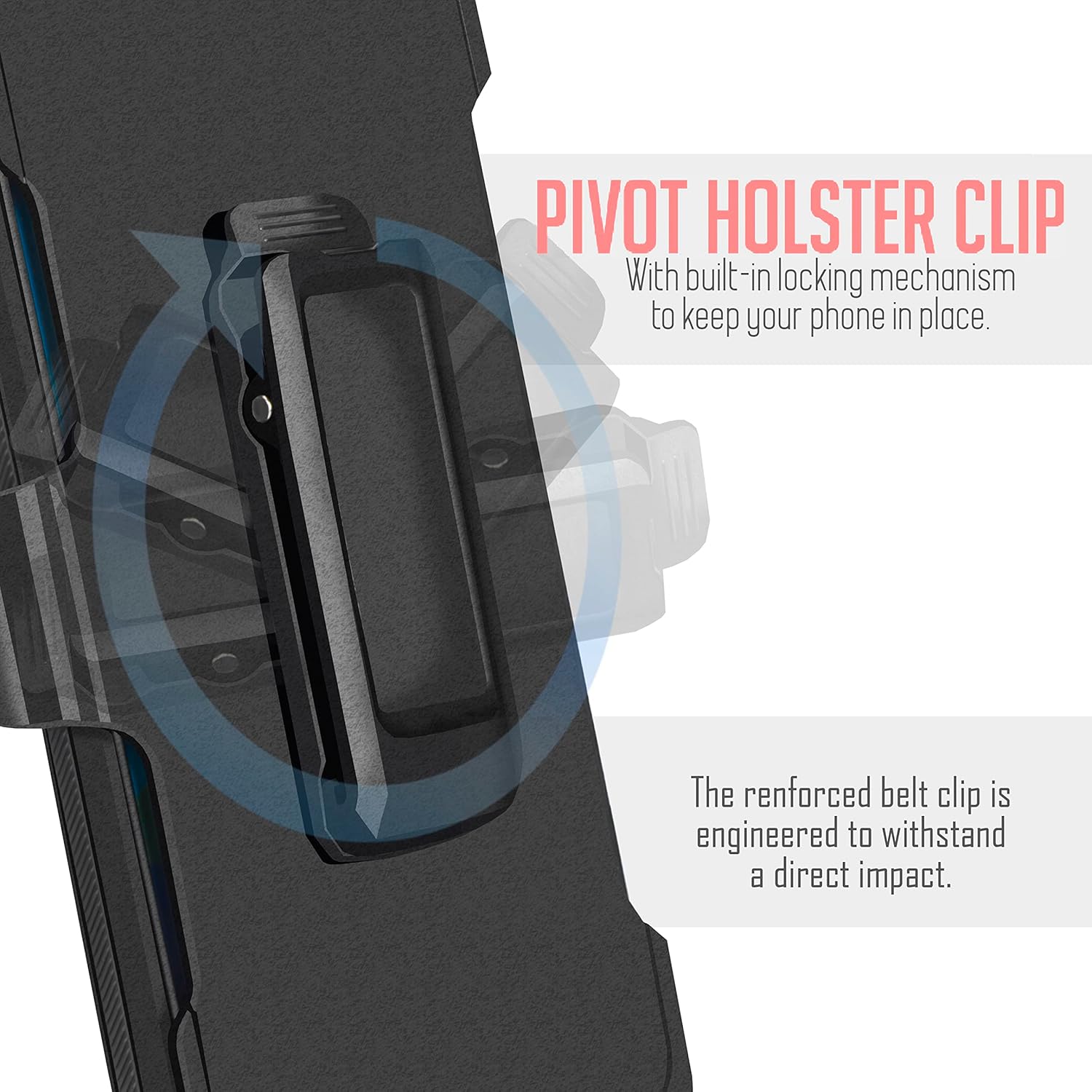 6goodeals Funda para Oneplus Nord N30 5G, Defender Case Heavy Duty a prueba de golpes a prueba de polvo con clip para cinturón Funda protectora