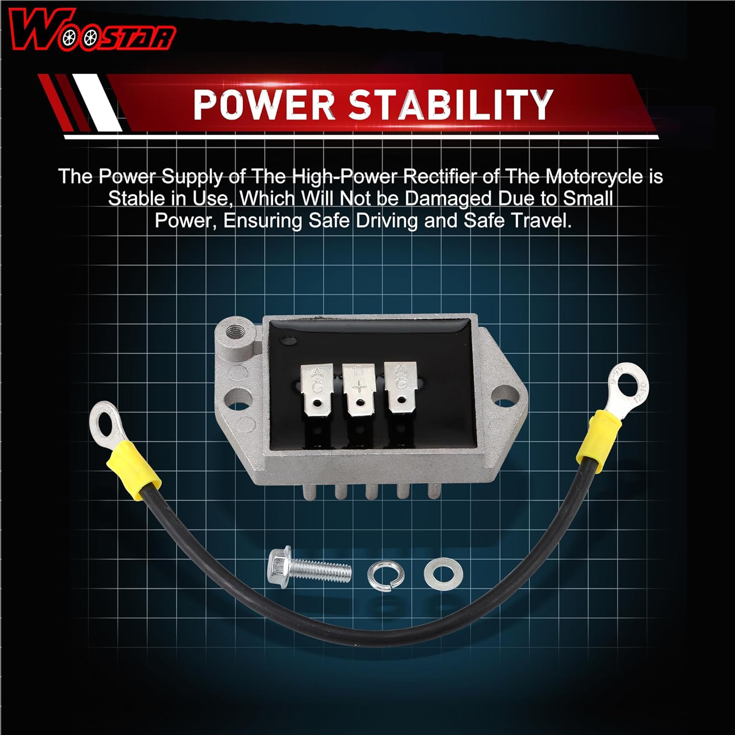 WOOSTAR Regulador de Voltaje Rectificador de Repuesto para Kohler 25 403 08-S 25 403 20-S 25 403 21-S 25 403 29-S 25 403 32-S 25 403 39-S Motor
