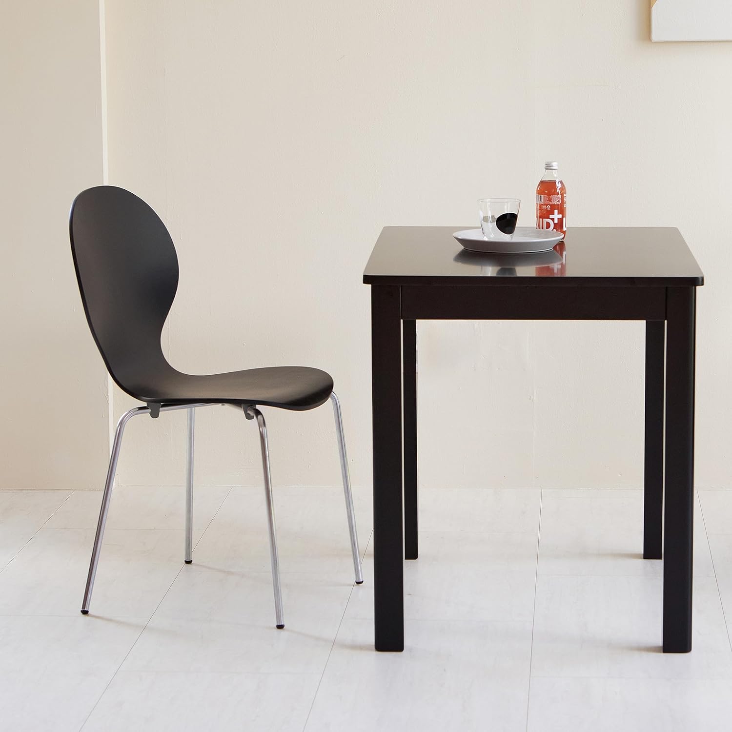 Livinia No.9 – Juego de 2 sillas de comedor de madera modernas de mediados de siglo, contemporáneas, apilables, de madera curvada, para interior de