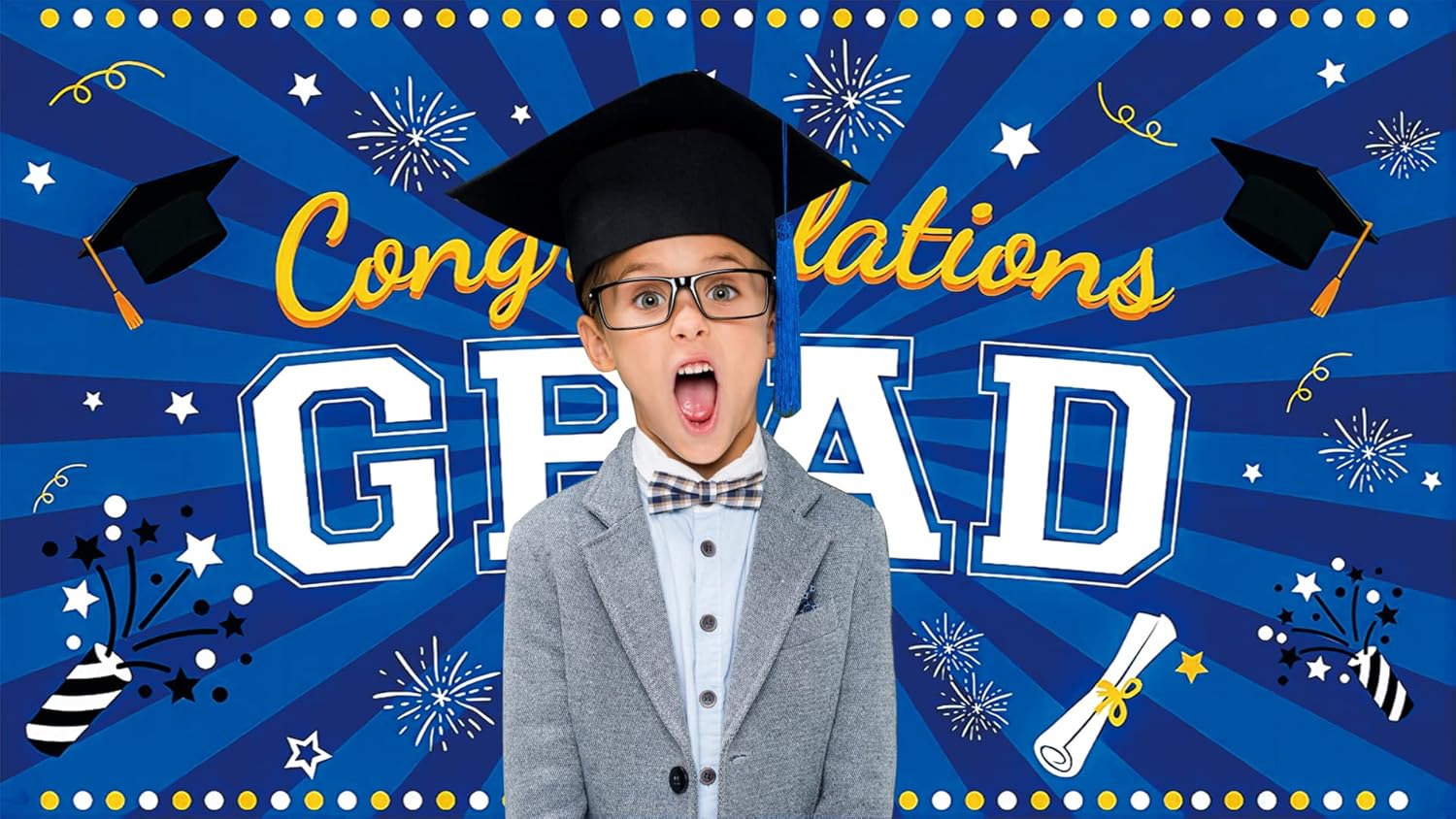 Fondo decorativo para la temporada de graduación 2023, pancarta de felicitación de graduación para fotografía de graduación, pancarta de fondo de