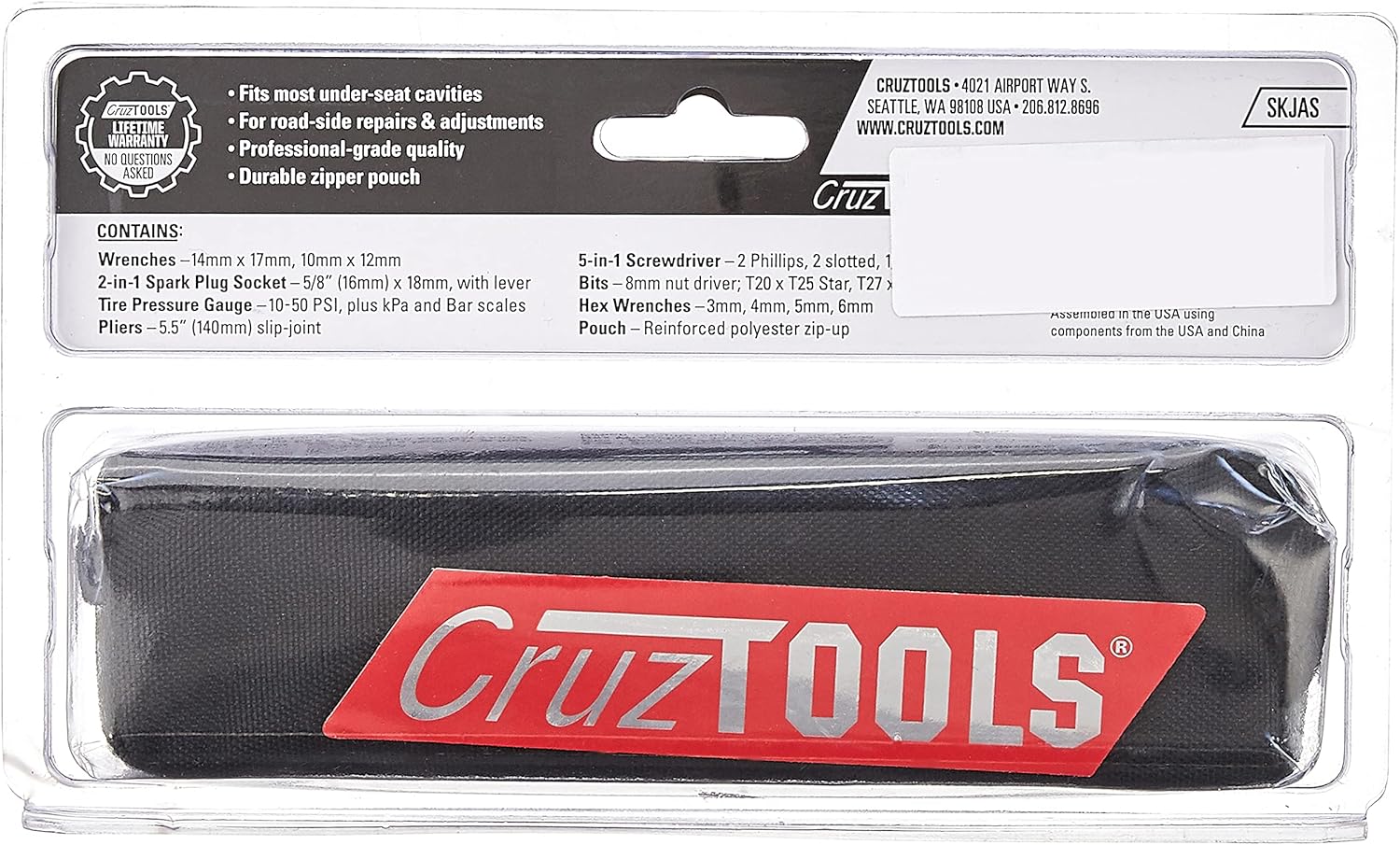Cruztools SpeedKIT – equipo de herramientas compacto, métrica SKJAS