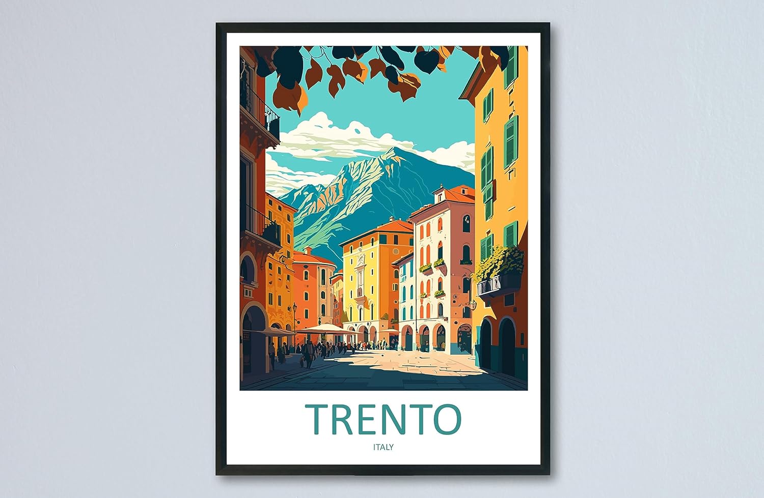 Trento – Impresión de viaje para pared, Trento Italia, decoración del hogar, Trento Art Lovers Wall Art Print Trento Italia Art Trento
