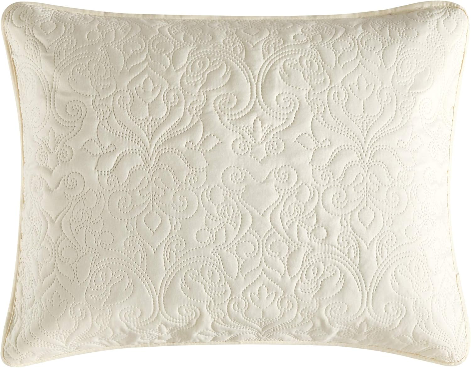 Chic Home Sachi – Juego de edredón de 3 piezas con diseño de pergamino floral, fundas de almohada incluidas, tamaño King, color beige