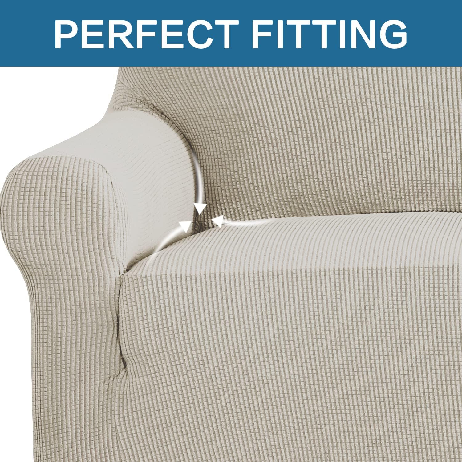 H.VERSAILTEX Fundas para silla, funda para silla, protector de muebles de alta elasticidad, 1 pieza funda para sofá o silla de estar, tela de