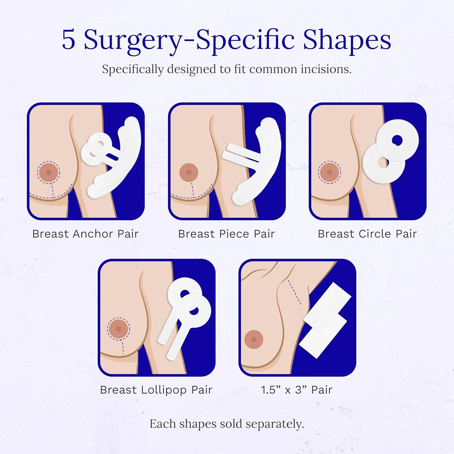 Terapia de silicona para cicatrices Scar Fx, 1 pieza de pecho
