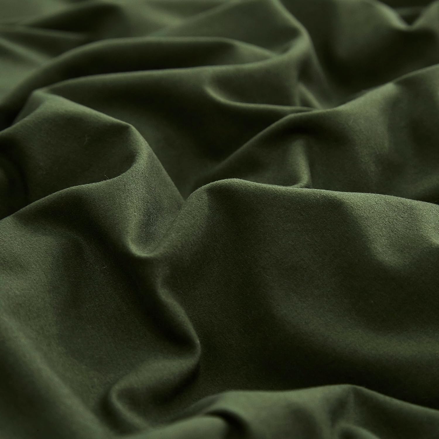 Pureant Juego de edredón verde oscuro, tamaño Queen, color verde oliva, para hombres y niños, juego de ropa de cama verde militar, suave, saludable,