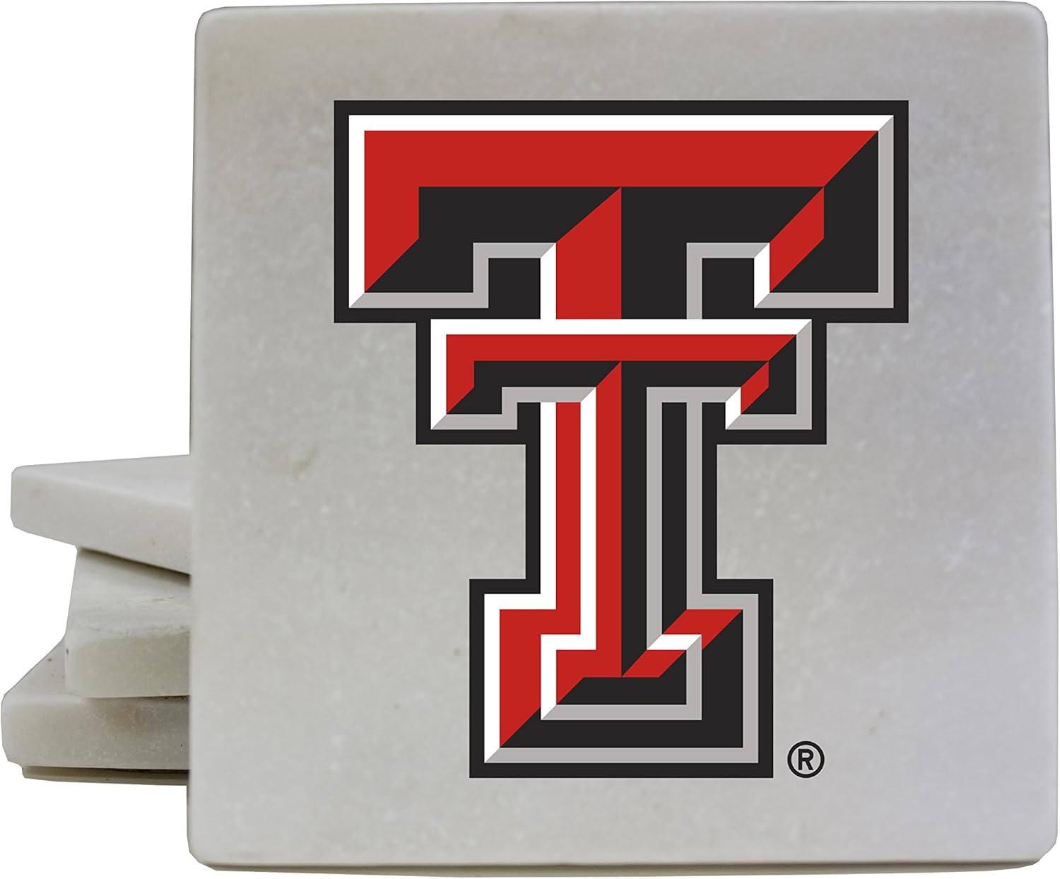 Texas Tech Red Raiders – Posavasos de mármol, paquete de 4 unidades, producto universitario con licencia oficial