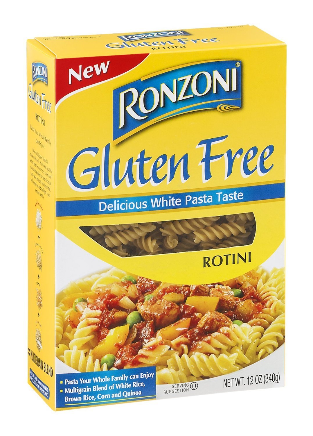 Ronzoni Pasta Rotini sin gluten (paquete de 3)