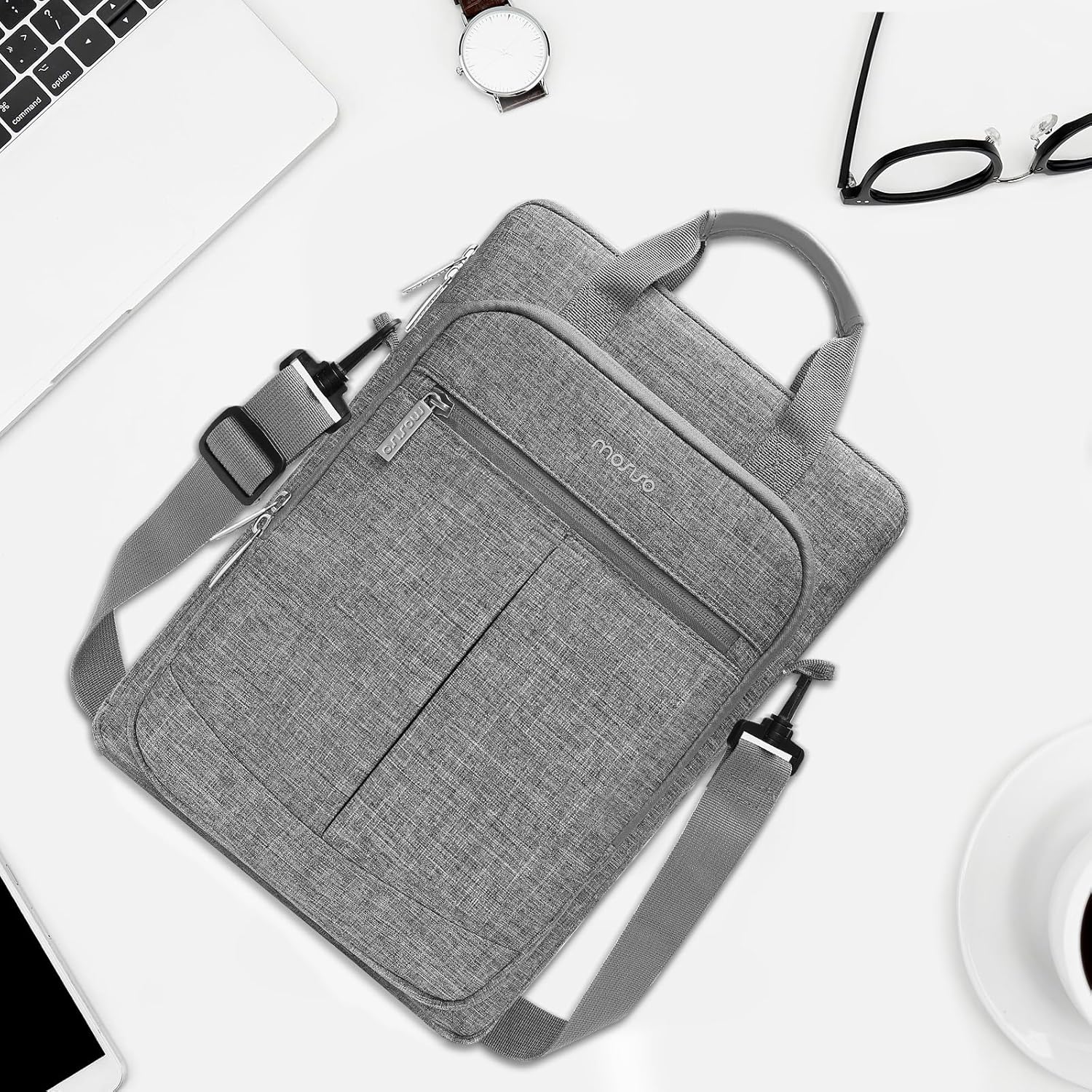 MOSISO Bolsa de hombro vertical para laptop compatible con MacBook AirPro, portátil de 13-13.3 pulgadas, compatible con MacBook Pro 14 2023-2021