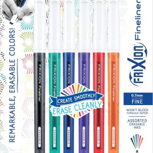 PILOT FriXion Fineliner rotuladores de punta fina con tinta que se puede borrar tintas de colores clásicos y surtidos 6unidades 12414 Colombia PILOT FriXion Fineliner rotuladores de punta fina con tinta que se puede borrar tintas de colores clásicos y surtidos 6unidades 12414 Colombia