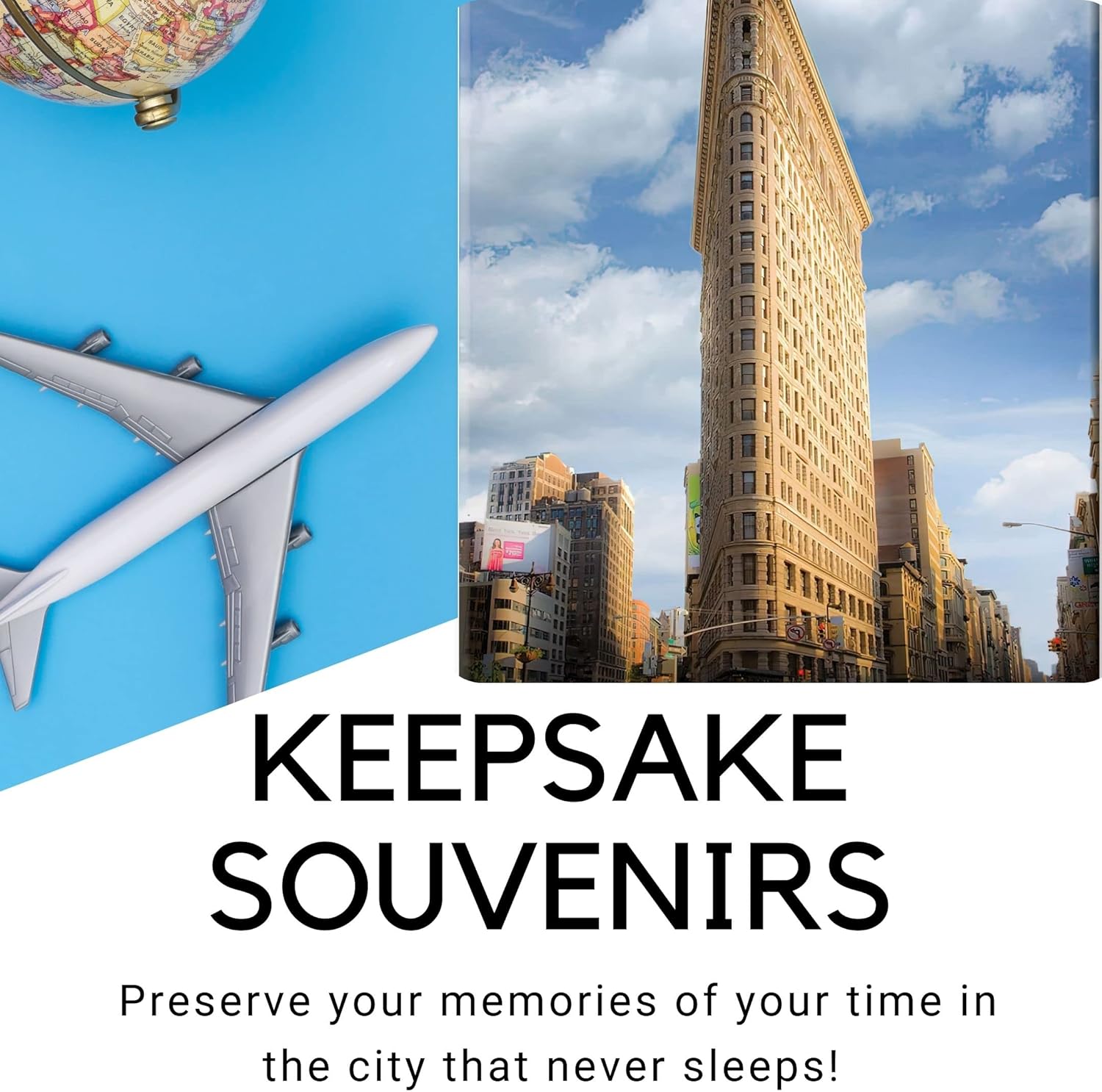 Flatiron Building – Imán de recuerdo fotográfico de la ciudad de Nueva York para nevera de Nueva York, imanes fuertes de Nueva York, regalos de