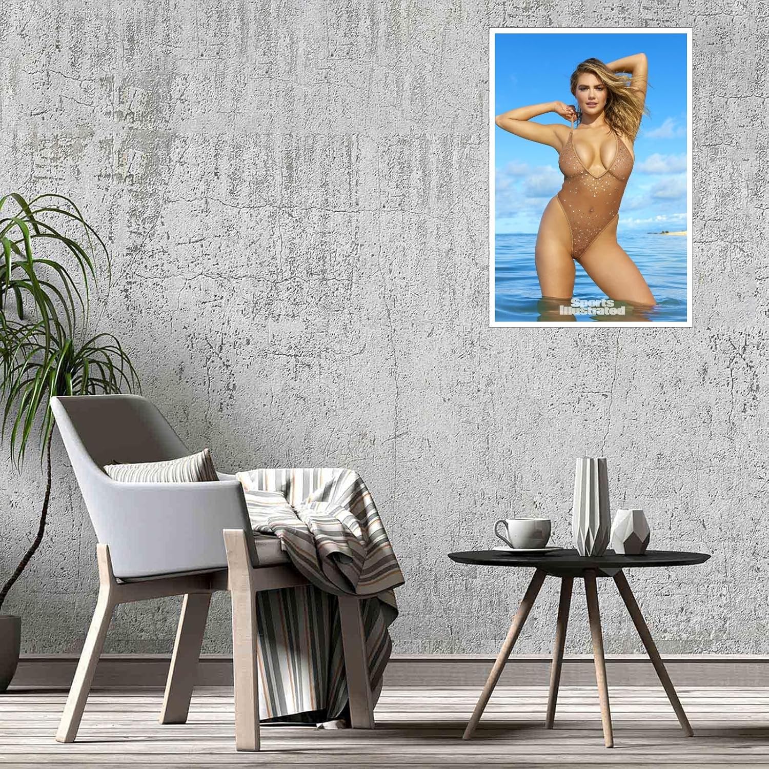 JESCTA Kate Upton – Póster hermoso y sexy en lienzo, modelos, arte de pared para decoración del hogar y la oficina, sin marco, 24 x 16 pulgadas