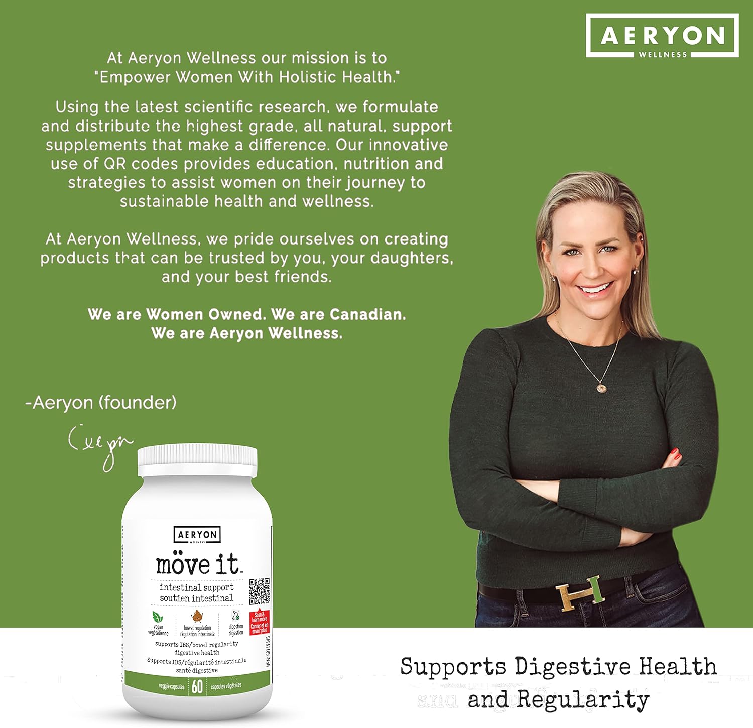 Möve it – Suavizantes de heces para mujer de Aeryon Wellness  Limpiador de colon sin laxantes totalmente natural y desintoxicante para perder peso