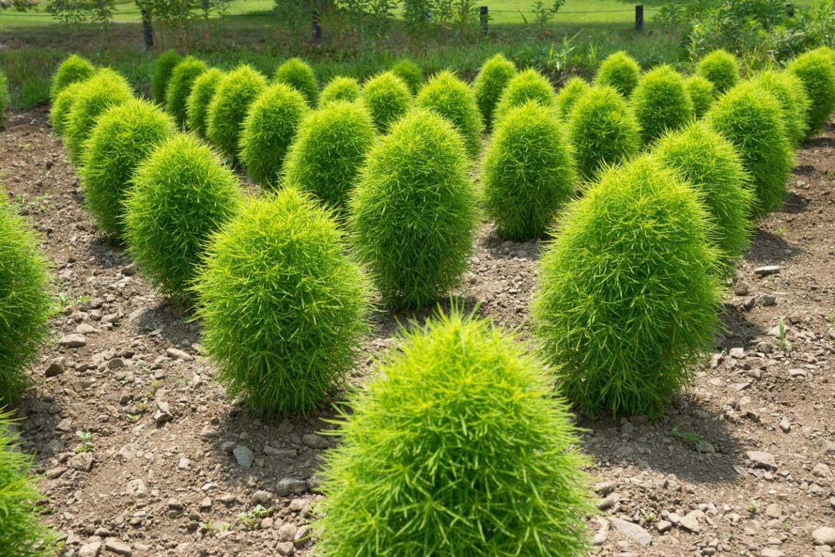 Seeds4planting – Semillas Verano Ciprés Ardiente Arbusto Kochia Flores Anuales 500 Semillas