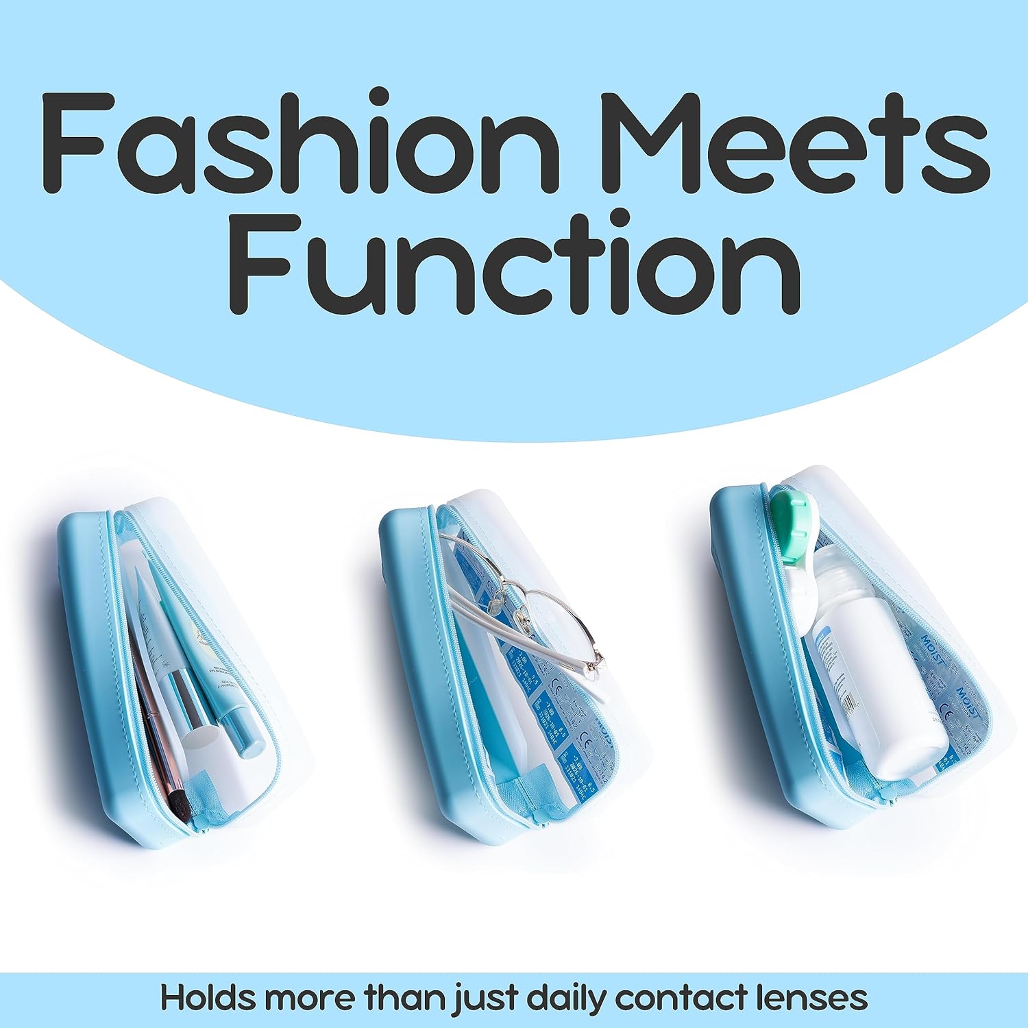 Visfresh Organizador desechable diario para lentes de contacto (blanco)