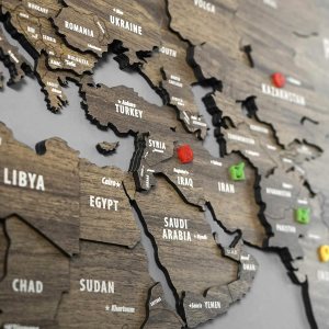 Mapa del mundo de madera 3D multicapa, mapa de viaje con estados y capitales, decoración de pared para la nueva casa, regalo para viajeros, Mapa del mundo de madera 3D multicapa, mapa de viaje con estados y capitales, decoración de pared para la nueva casa, regalo para viajeros,