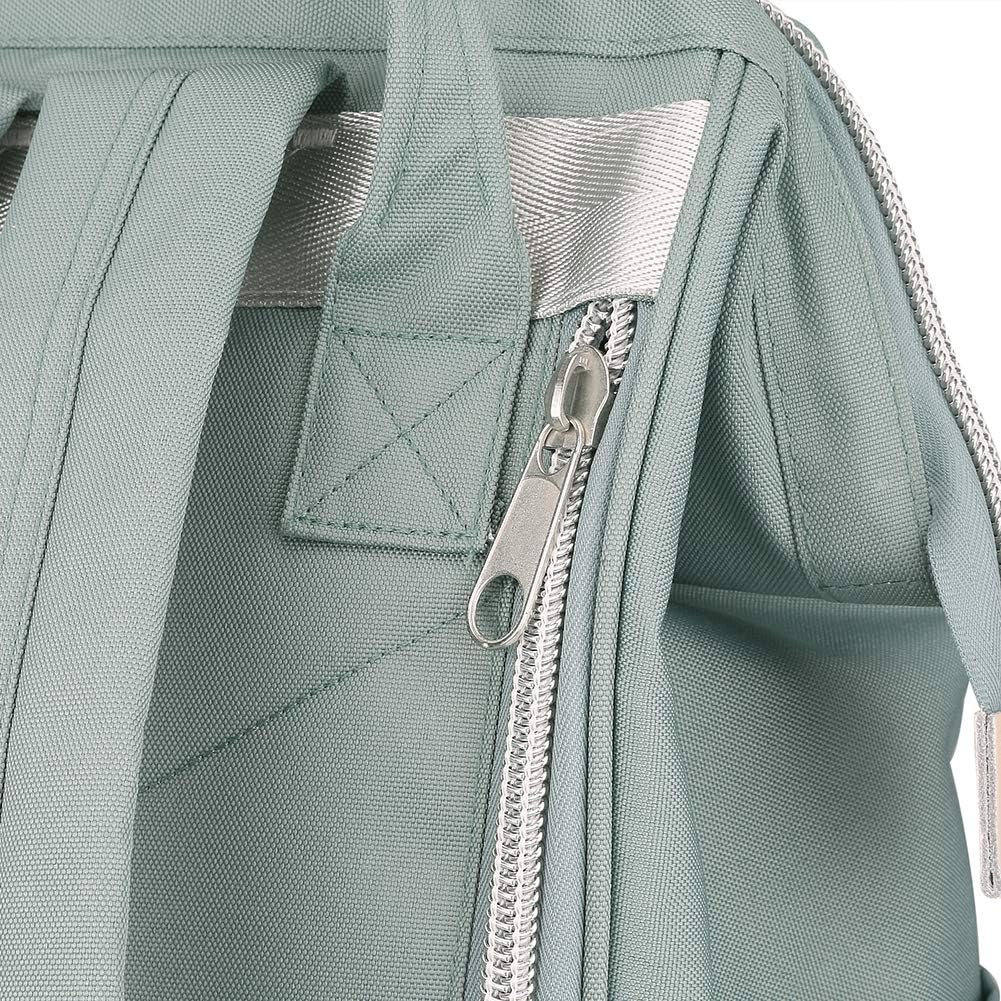 Himawari Mochila de viaje para laptop con puerto de carga USB, bolsa de pañales grande, bolsa de médico, mochila escolar para mujeres y hombres,
