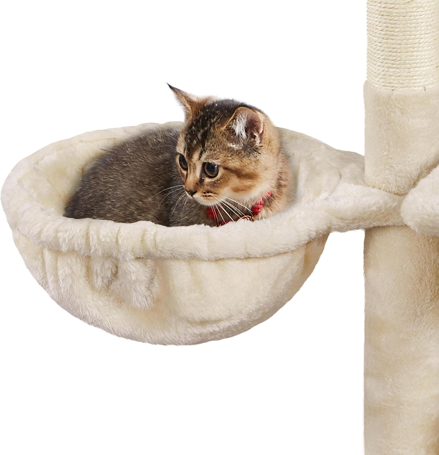 Yaheetech Árbol de gato para gatos pequeños, torre de gato de 34 pulgadas para gatos de interior, postes cubiertos de sisal, centro de actividades