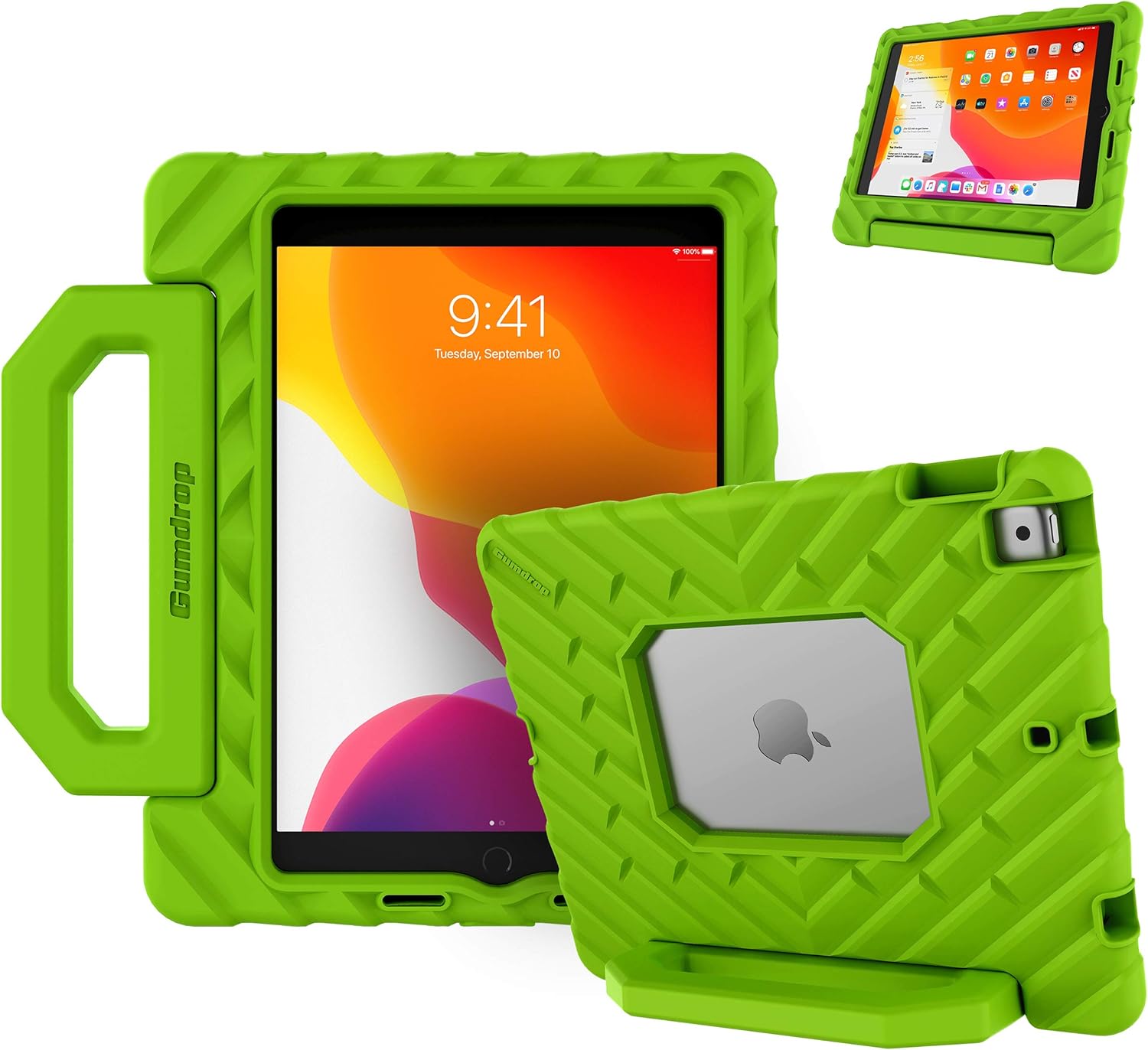 Gumdrop FoamTech – Funda para Apple iPad de 9  8  7 generación (10.2 pulgadas) diseñada para estudiantes K-12, profesores y aulas, resistentes a