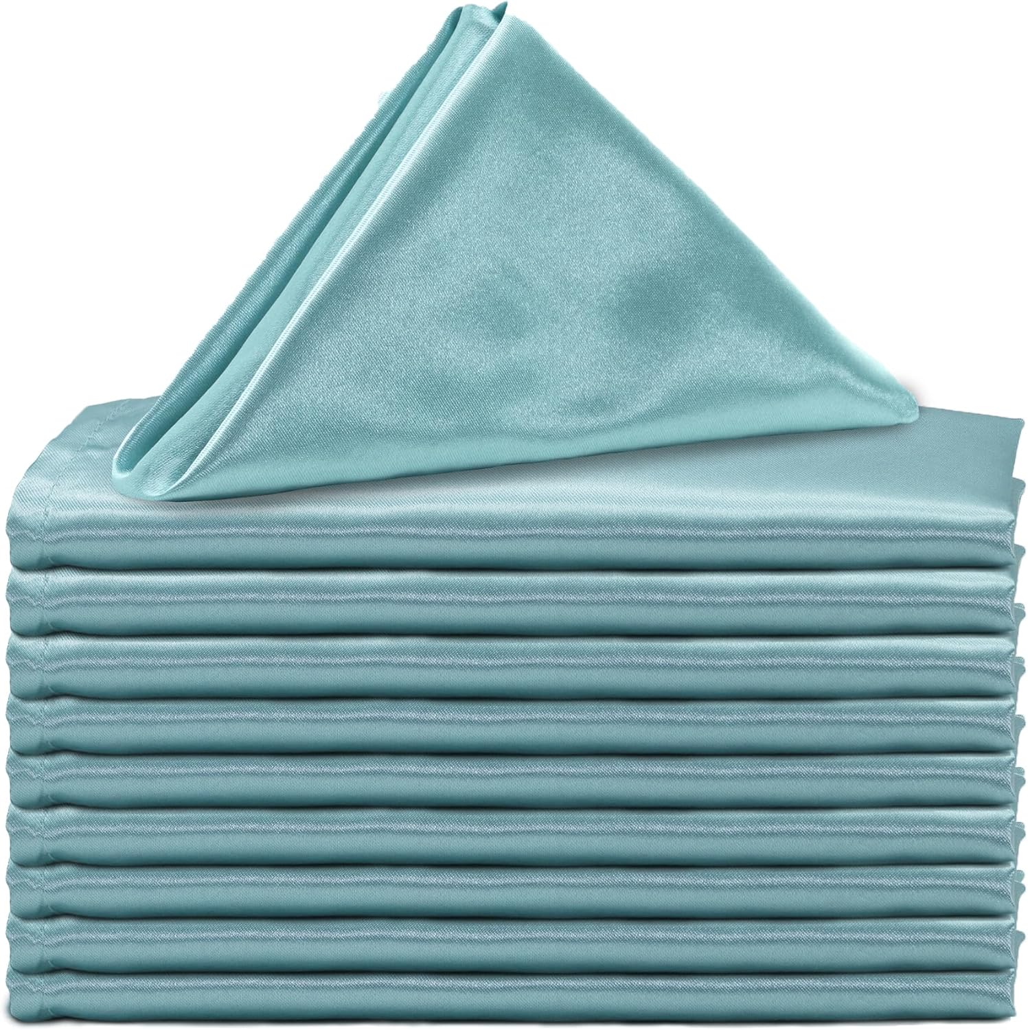 YOUR CHAIR COVERS – Servilletas de tela de satén lavables de gran tamaño de 20 pulgadas, con dobladillo, reutilizables, para restaurantes, cenas,