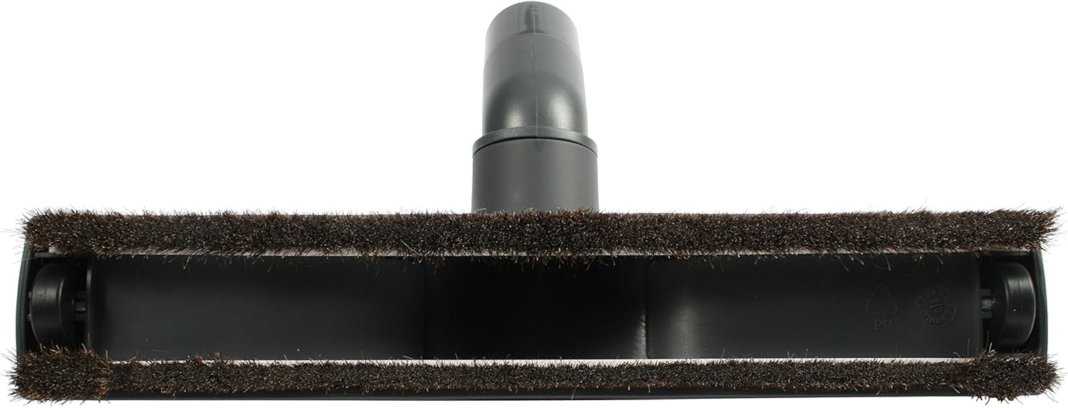 Cen-Tec Systems 39486 – Cepillo para aspiradora de suelo duro de 12 pulgadas con ruedas, color negro