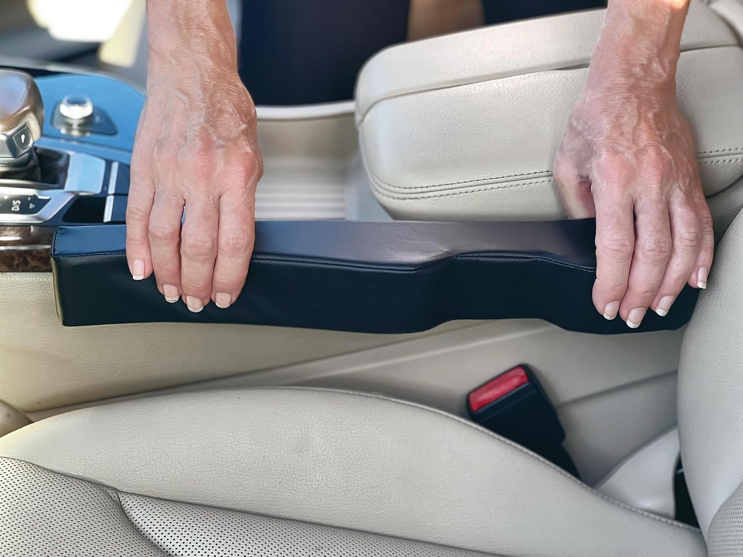 Llenador de huecos para asiento de automóvil – Bloquea el espacio entre el asiento y la consola central – Ajuste universal para el lado del