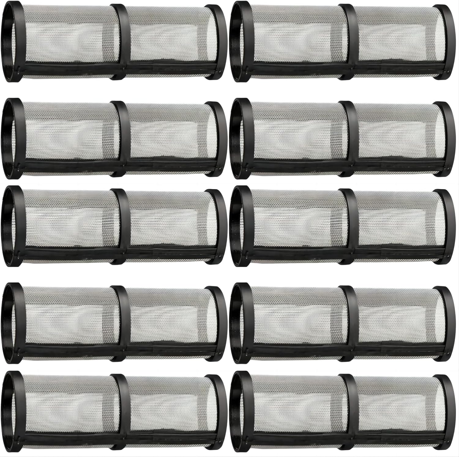 10 filtros pulverizadores de pintura sin aire 390 395 490 495 595 colector de bomba 60 mallas, compatible con Graco 246384 para pulverizadores de