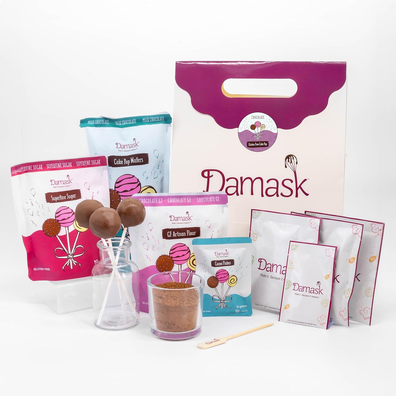 Kit de pastel de chocolate sin gluten – Revestimiento de chocolate con leche