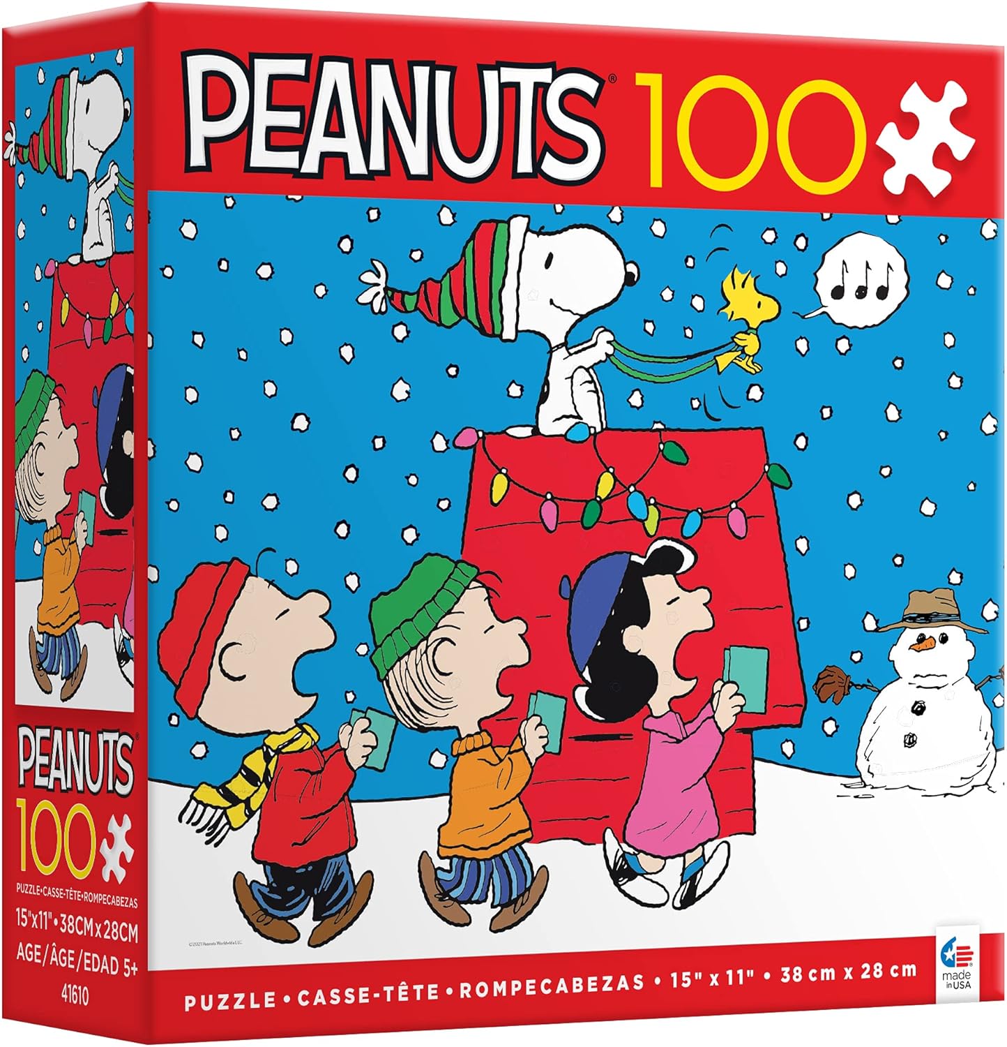 Ceaco – Peanuts – Holiday – Snoopy and The Singers – Rompecabezas de 100 piezas