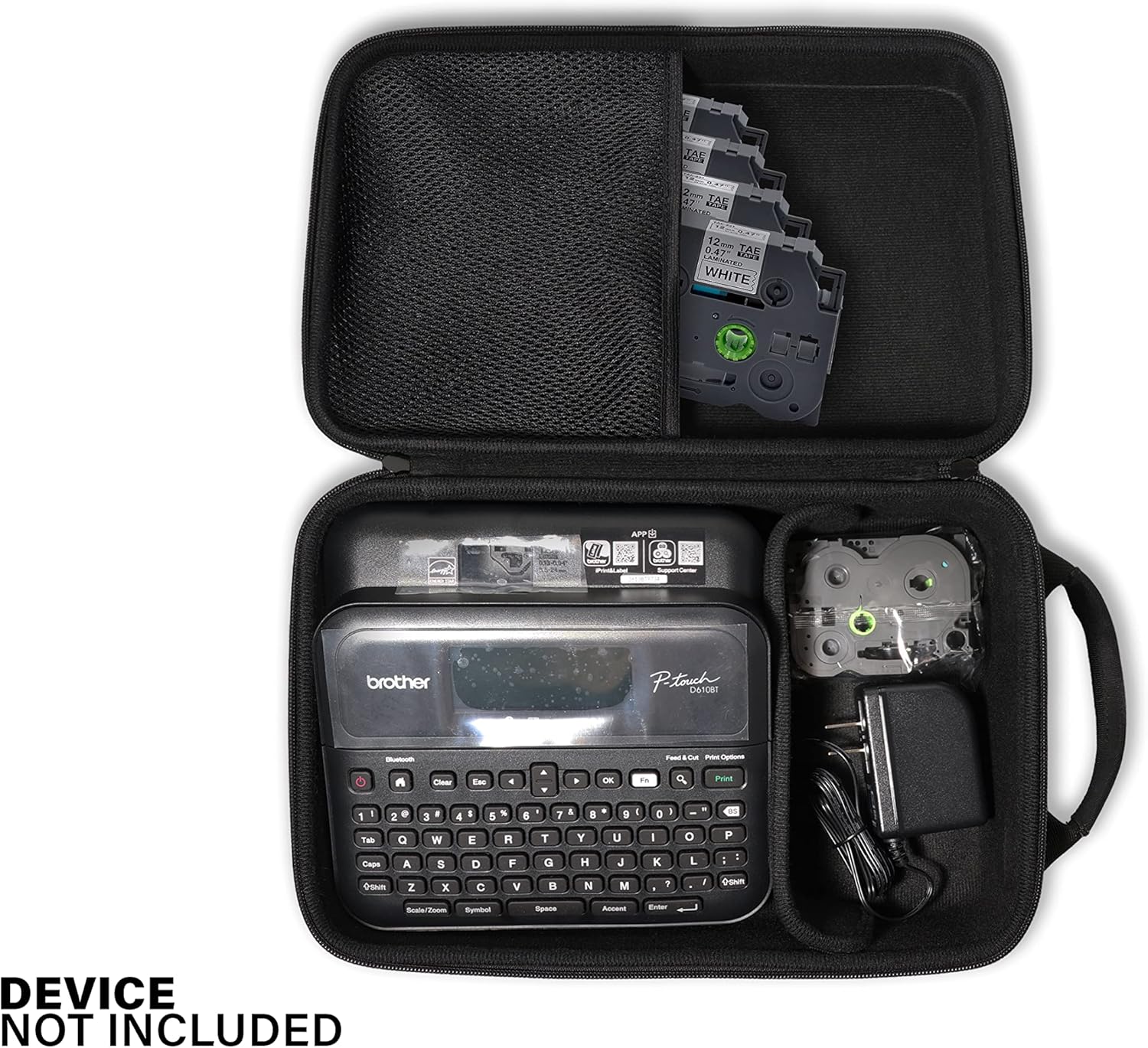 CaseSack Estuche para etiquetadora personalizada para Brother P-Touch PT- D610BT Business Professional Connected Label Maker