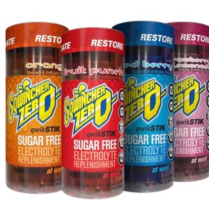 Sqwincher Zero Qwik Stik Sin azúcar, variedad de 4 sabores Paquete de 400 Sqwincher Zero Qwik Stik Sin azúcar, variedad de 4 sabores Paquete de 400
