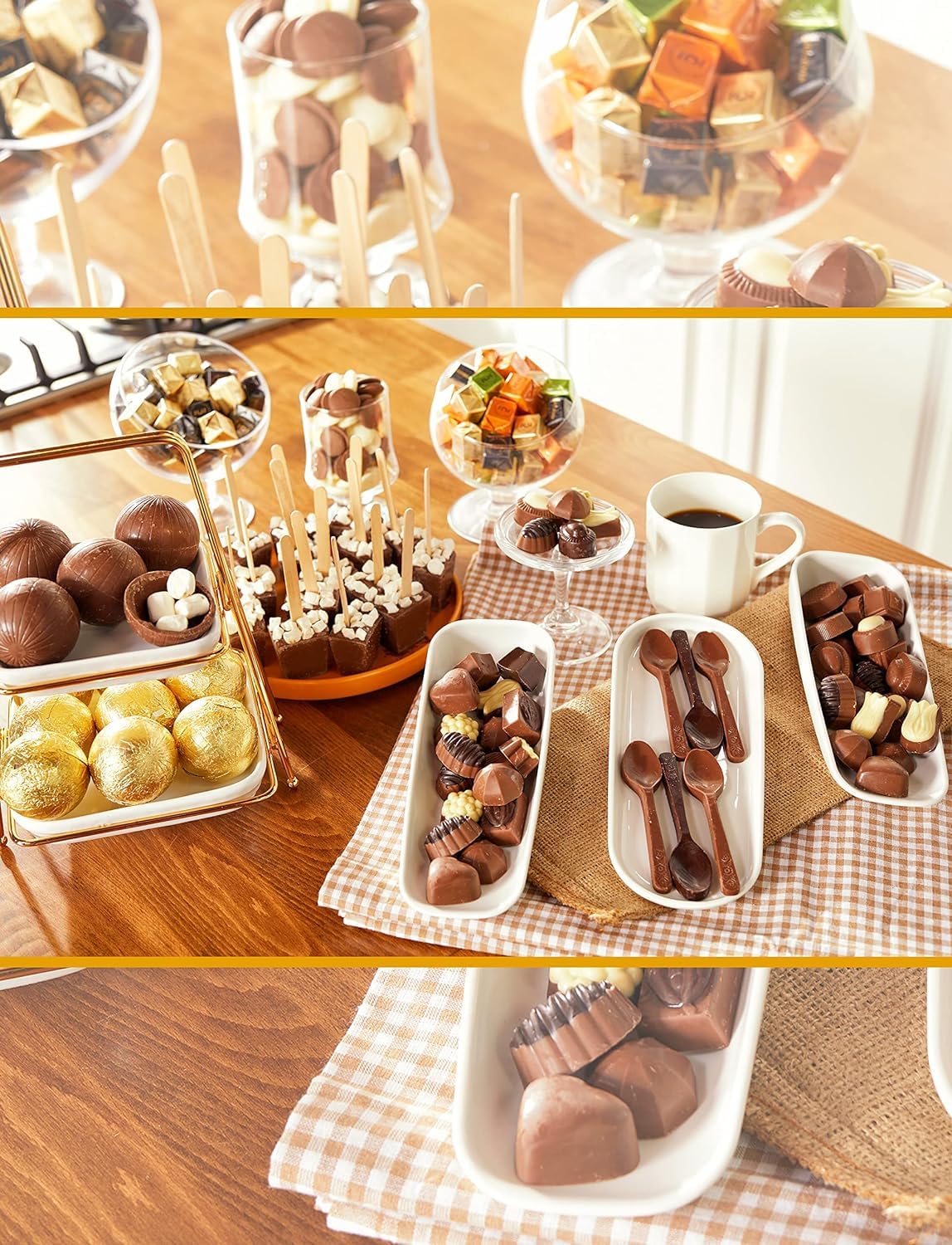 Caja de regalo de chocolate, surtido gourmet premium, leche, bombones de chocolate negro y blanco, gran regalo para el día de la madre, 5.07 onzas