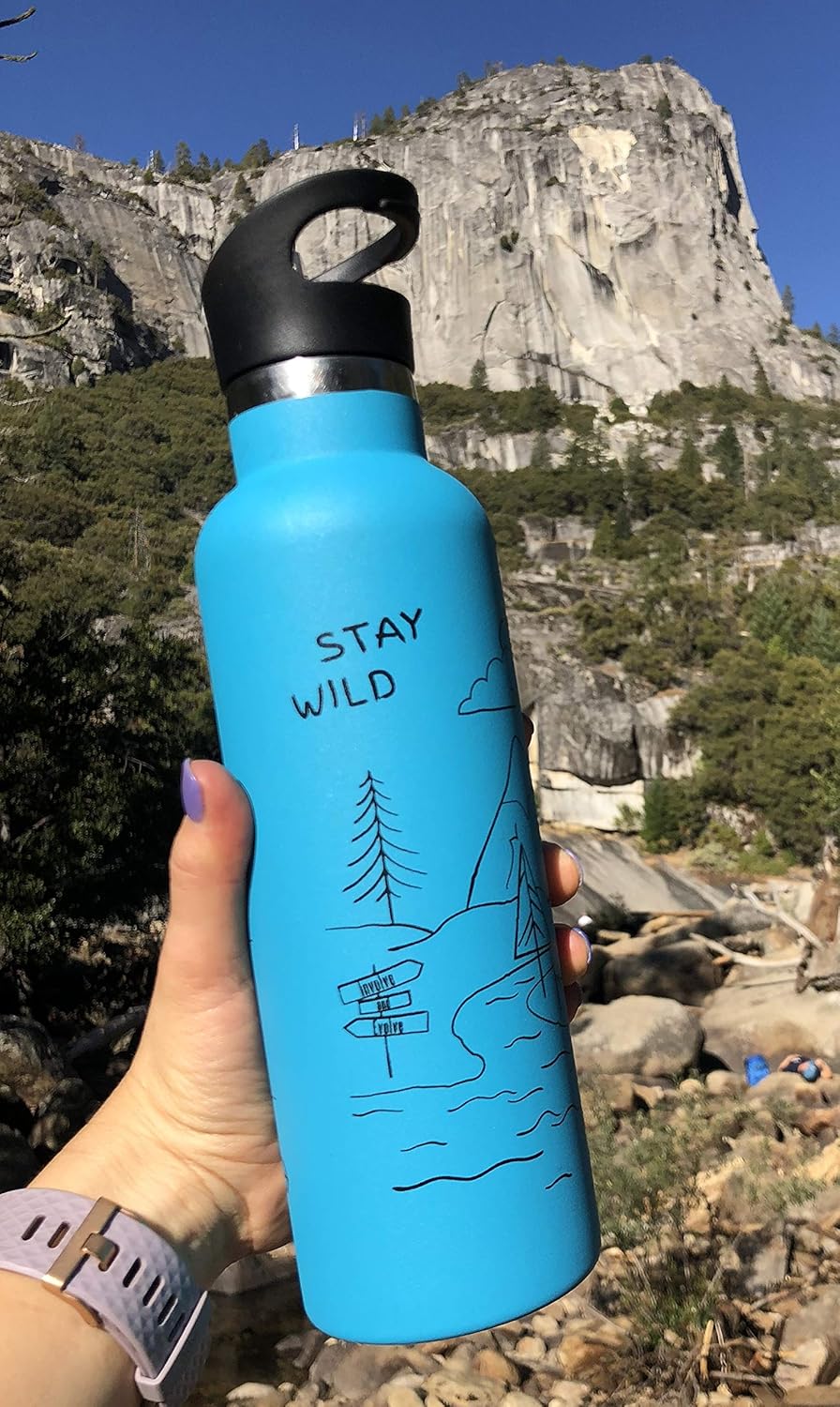 Botella de agua aislada al vacío de doble pared con tapa de pajilla y tapa deportiva, termo de acero inoxidable para niños simple, sin BPA,