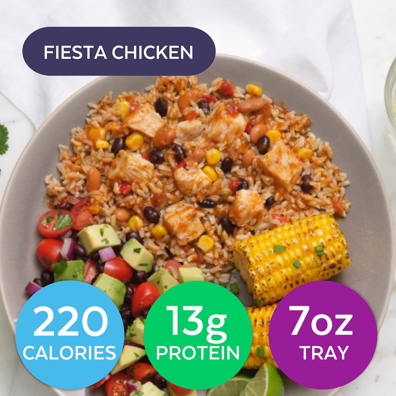 HMR Tex-Mex – Paquete de entrada  Almuerzo o cena preenvasado para apoyar la pérdida de peso  Paquete de 6 comidas listas para comer  0.31  0.78