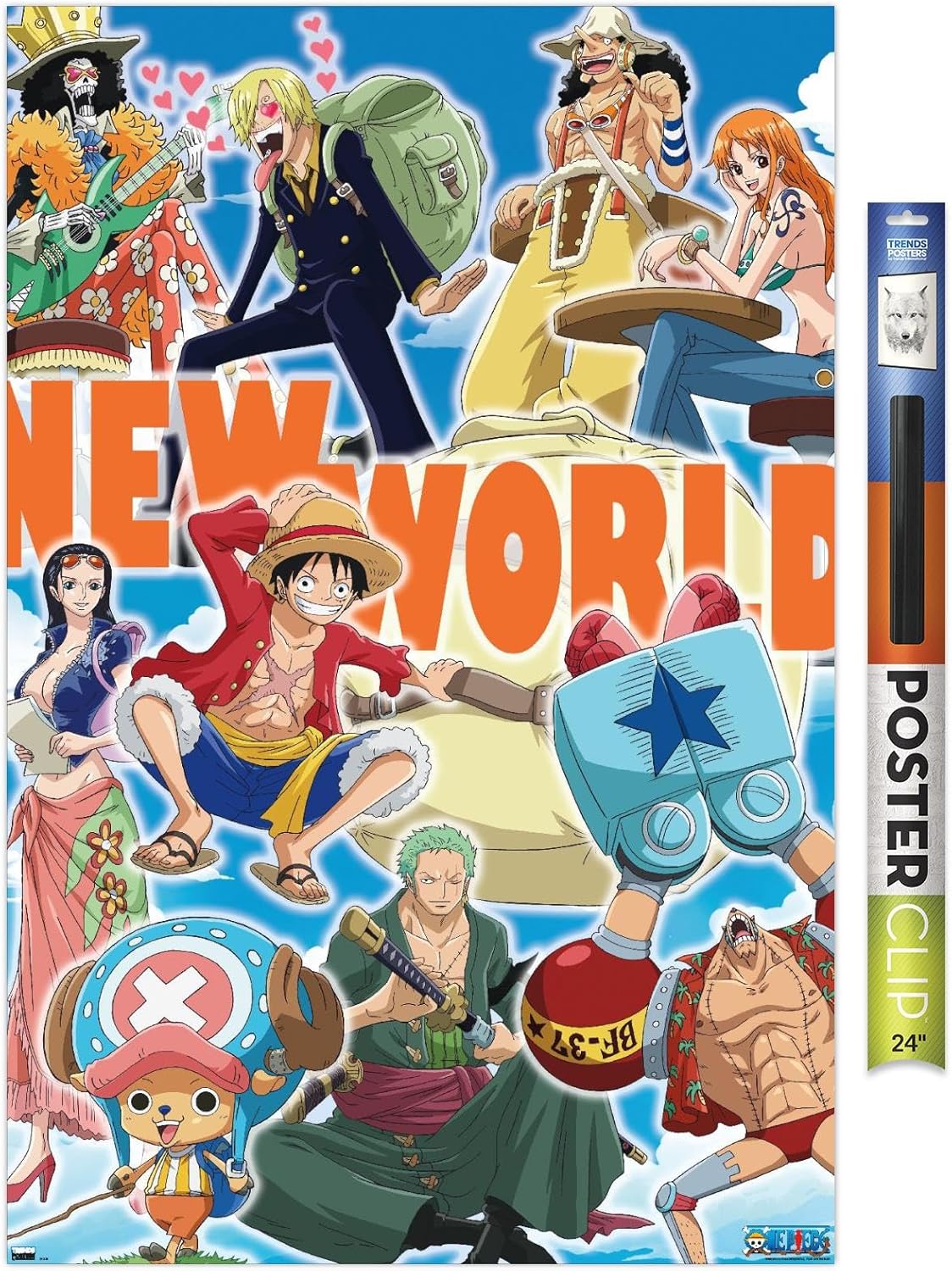 Trends International One Piece – Póster de pared del Nuevo Mundo