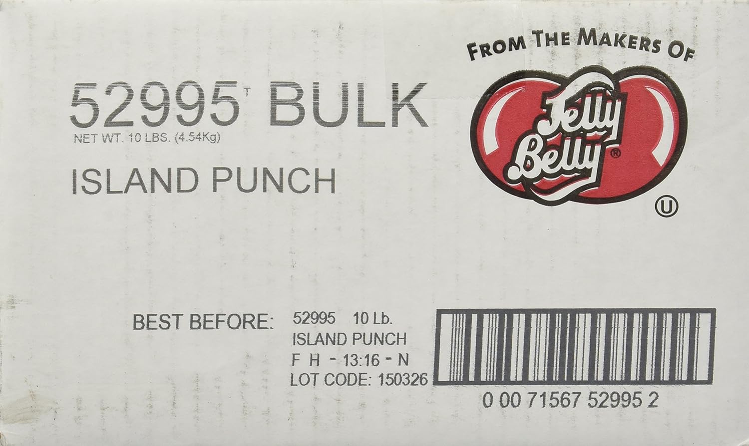 Jelly Belly Island Punch Jelly Beans, caja de 10 libras