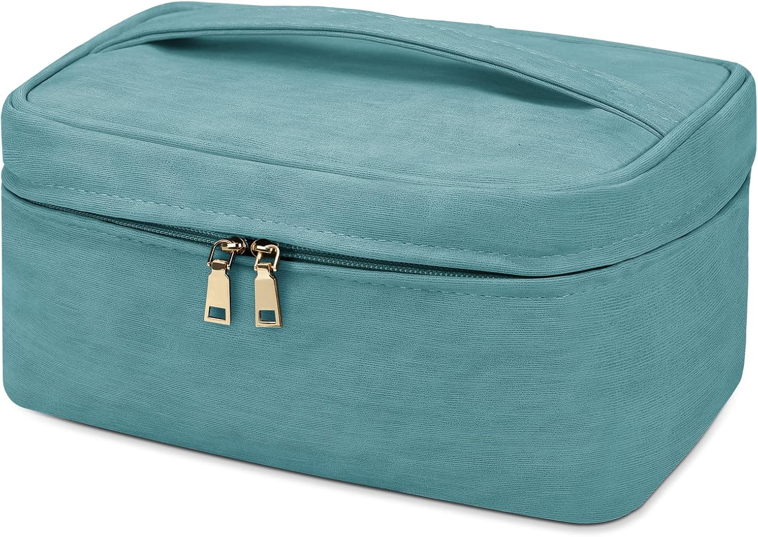 KTMOUW Bolsa de maquillaje impermeable para cosméticos, bolsa de viaje de maquillaje portátil, bolsa de brochas de maquillaje, bolsa organizadora de