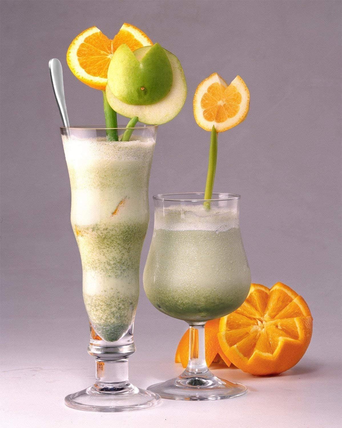 COMIART – Juego de 8 cucharas de café o té helado de acero inoxidable con mango largo, cubiertos pulidos con espejo, para fiesta en casa o bar,