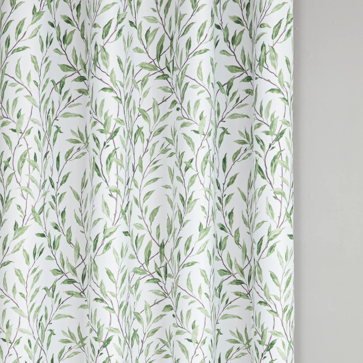 Leeva Cortinas 80% opacas para oscurecer la habitación, estampado de hojas con textura suave en cortinas de tela gruesa de doble capa para sala de