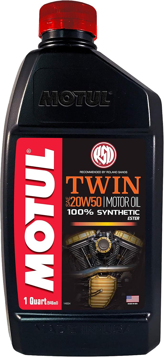 Motul Twin 4T 20W-50 100% sintético, 1 cuarto de galón