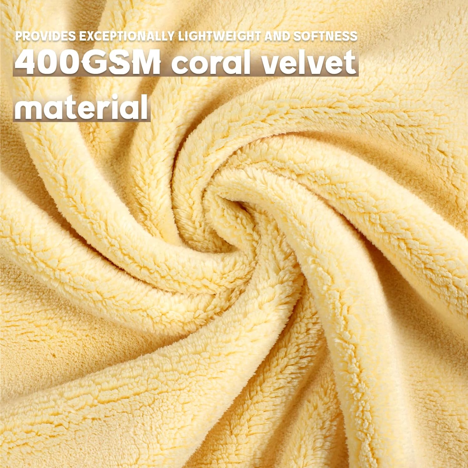 Exclusivo Mezcla Juego de 4 toallas de baño ultra suaves, toalla grande de terciopelo coral de microfibra altamente absorbente, secado rápido para