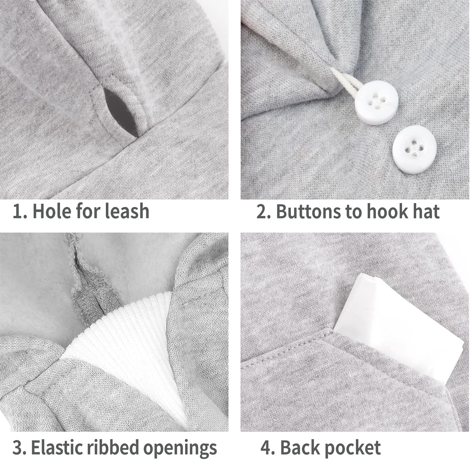Ropa de Frienperro para perros pequeños, hembra, niño, 100% algodón, sudadera con capucha para perros pequeños, ropa de chihuahua, sudadera cálida