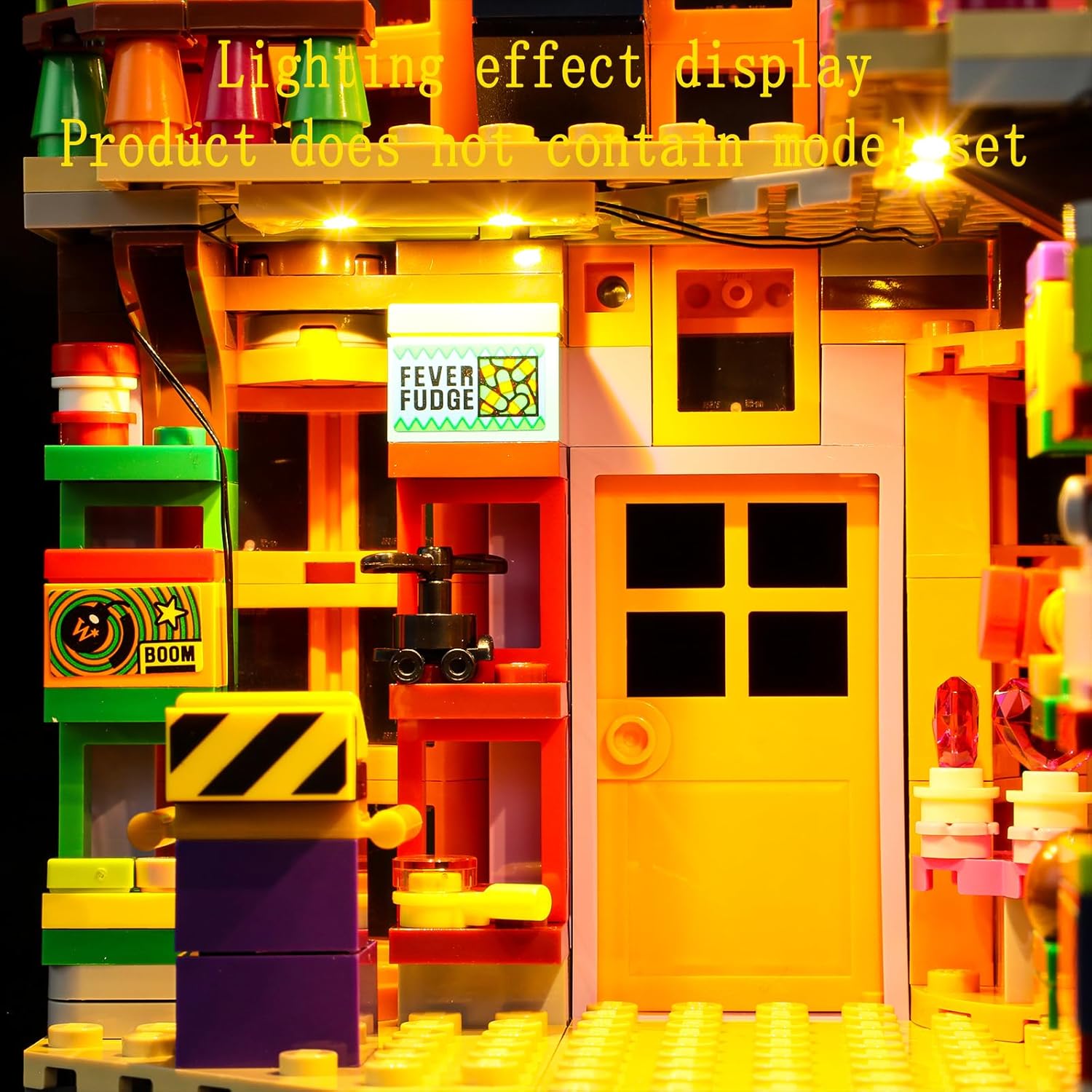 Kit de luces LED compatible con Lego Diagon Alley Weasleys’ Wizard Wheezes – Juego de iluminación para el juego de modelos 76422 (juego de modelos