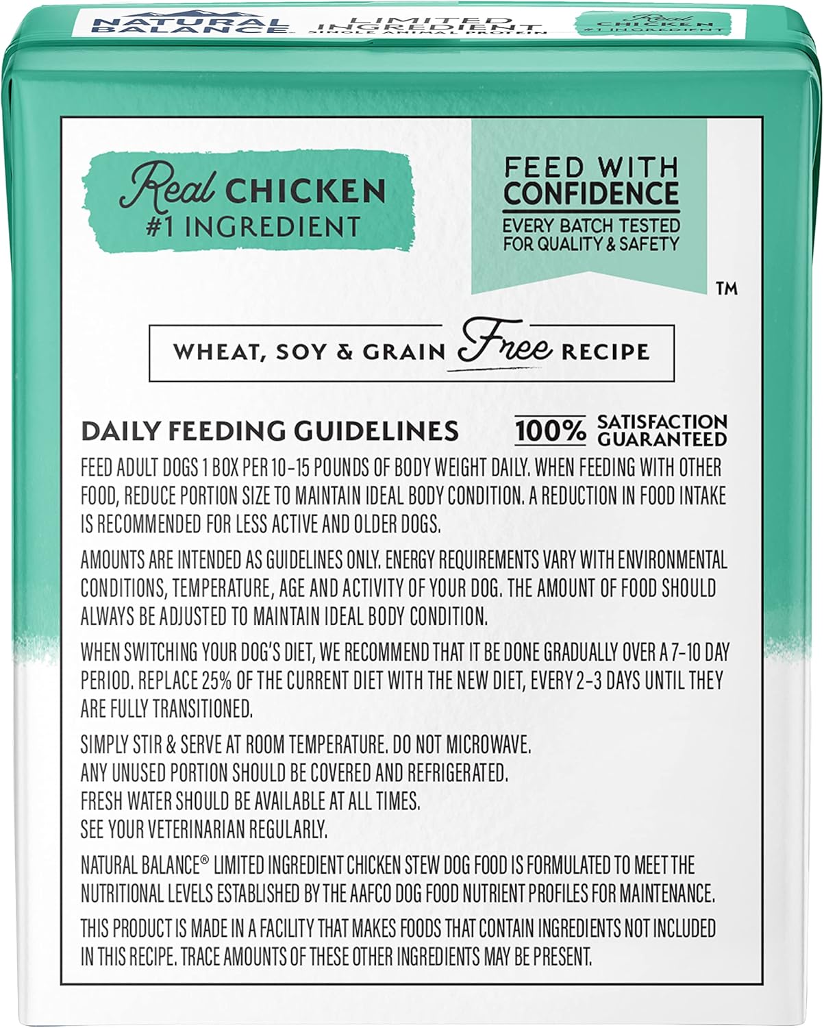 Natural Balance Limited Ingredient – Alimento húmedo para perros adultos sin granos, pollo con zanahorias y guisantes verdes, 11 onzas (paquete de