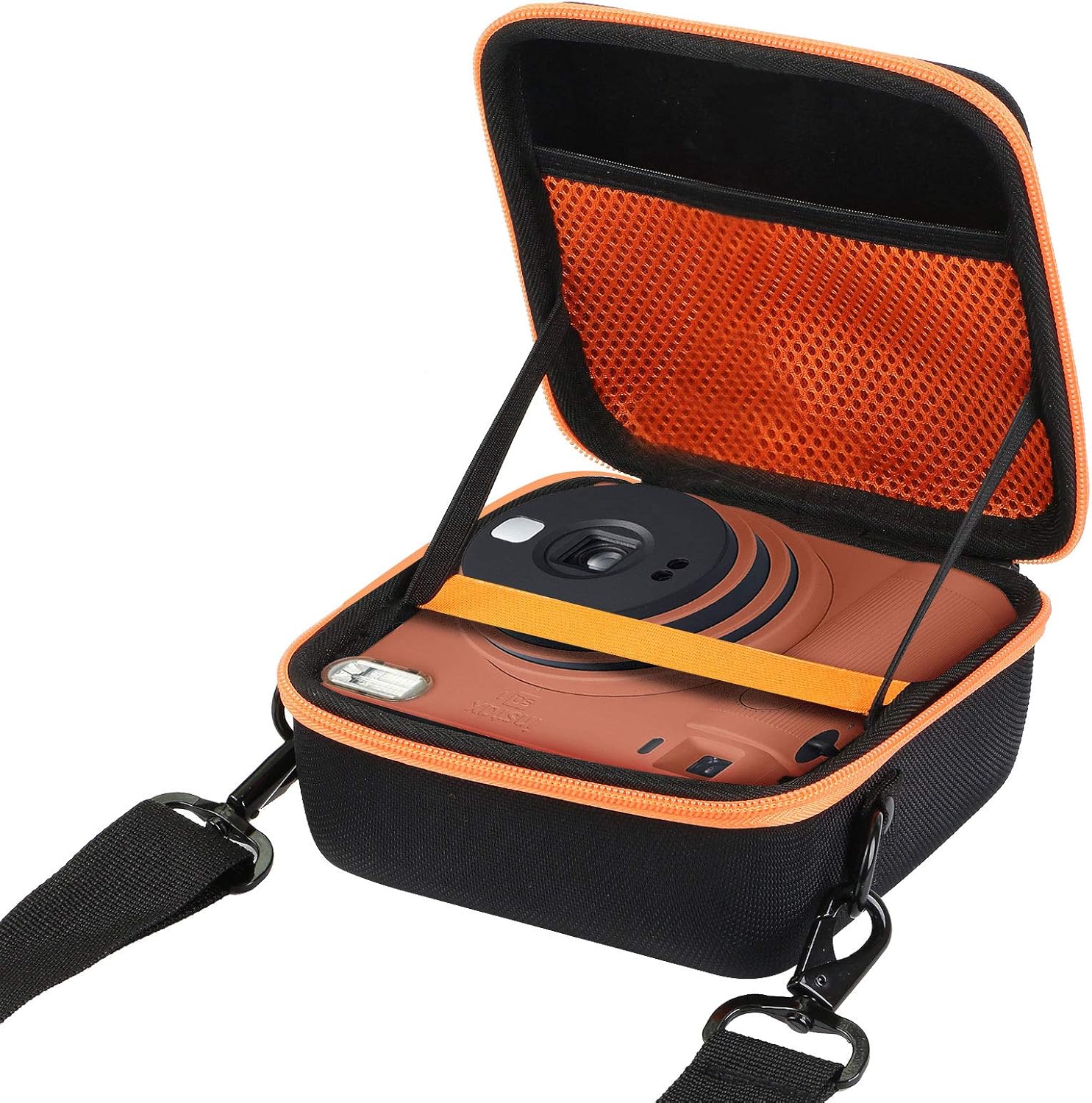 Aenllosi Estuche rígido de transporte compatible con cámara instantánea Fujifilm Instax Square SQ40SQ1, bolsillo de malla para película Fujifilm
