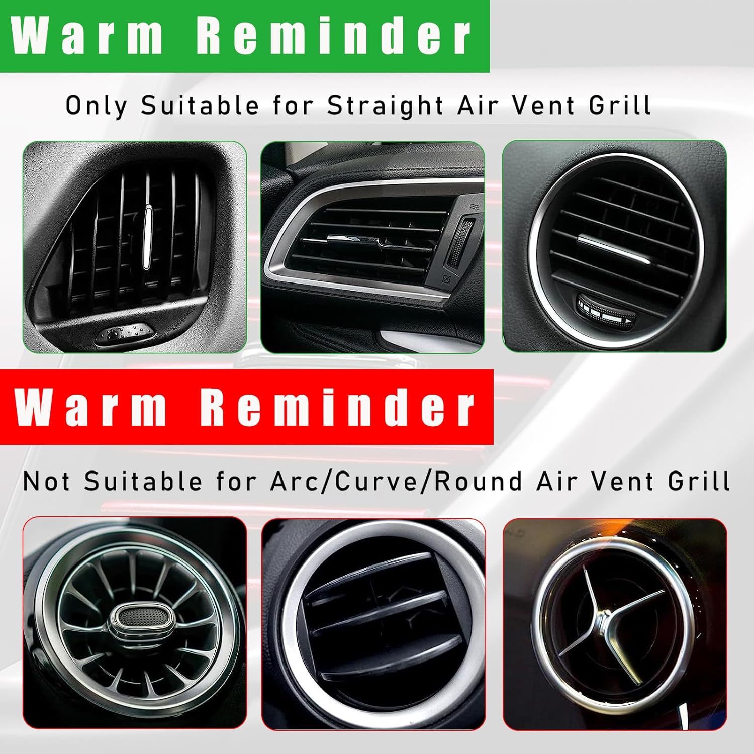 20 tiras decorativas de ventilación de aire acondicionado de automóvil, decoración de ventilación de aire impermeable y flexible, accesorios