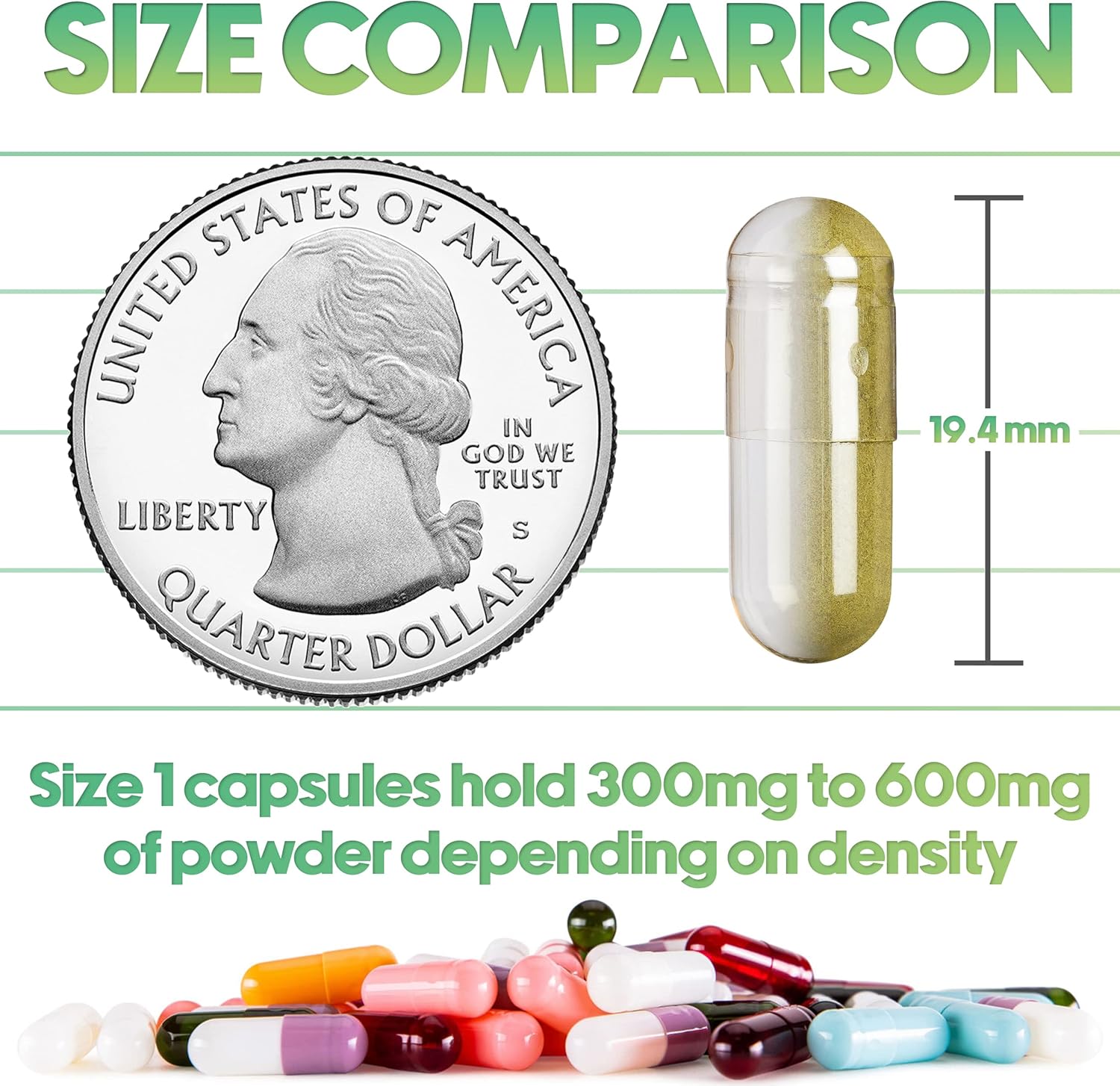 XPRS Nutra Size 1 Empty Capsules – 100 Count Colored Empty Gelatin Capsules – Empty Pill Capsules – DIY Supplement Capsule Filling – Fillable Color