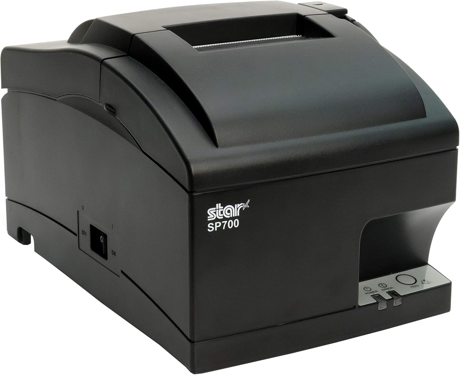 Star Micronics Impresora de recibos de impacto serie SP742MD con cortador automático y fuente de alimentación interna – gris
